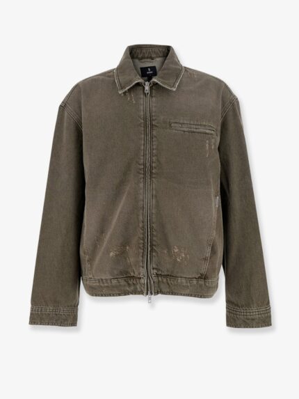 Represent Denim Jacket With Distressed Effect