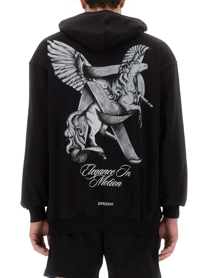 Represent "ELEGANCE IN MOTION" HOODIE