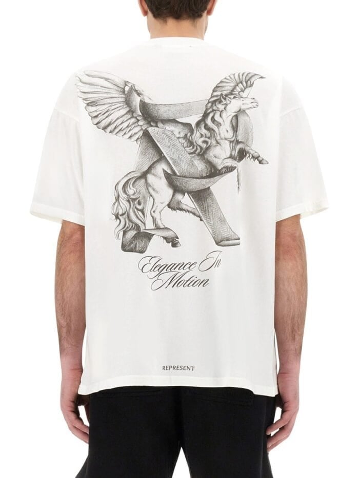 Represent "ELEGANCE IN MOTION" T-SHIRT