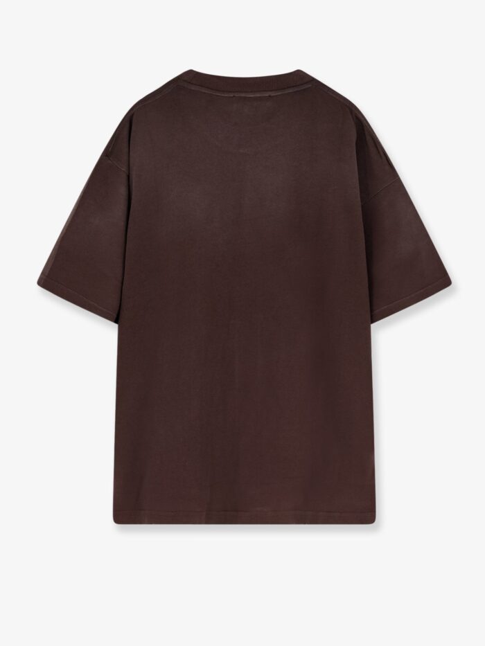 Represent Legacy Crest Cotton T-shirt With Distressed Effect