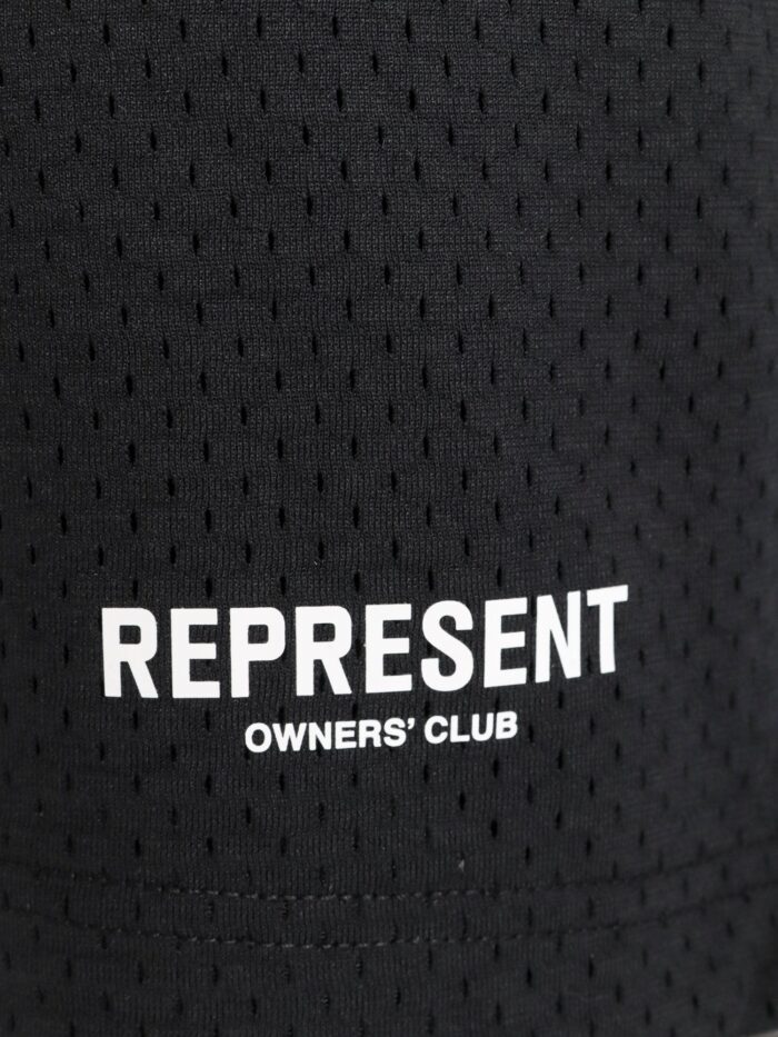Represent Nylon Bermuda Shorts With Frontal Logo Print