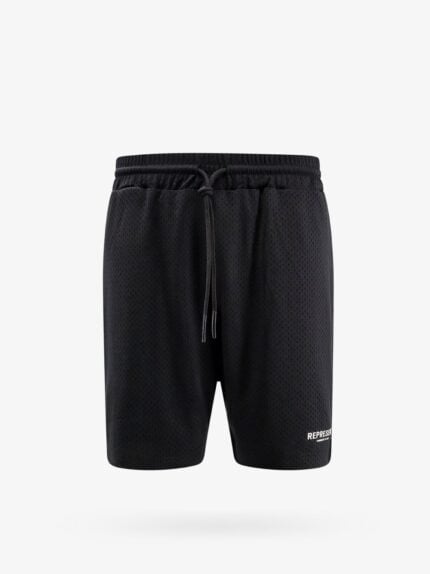 Represent Nylon Bermuda Shorts With Frontal Logo Print