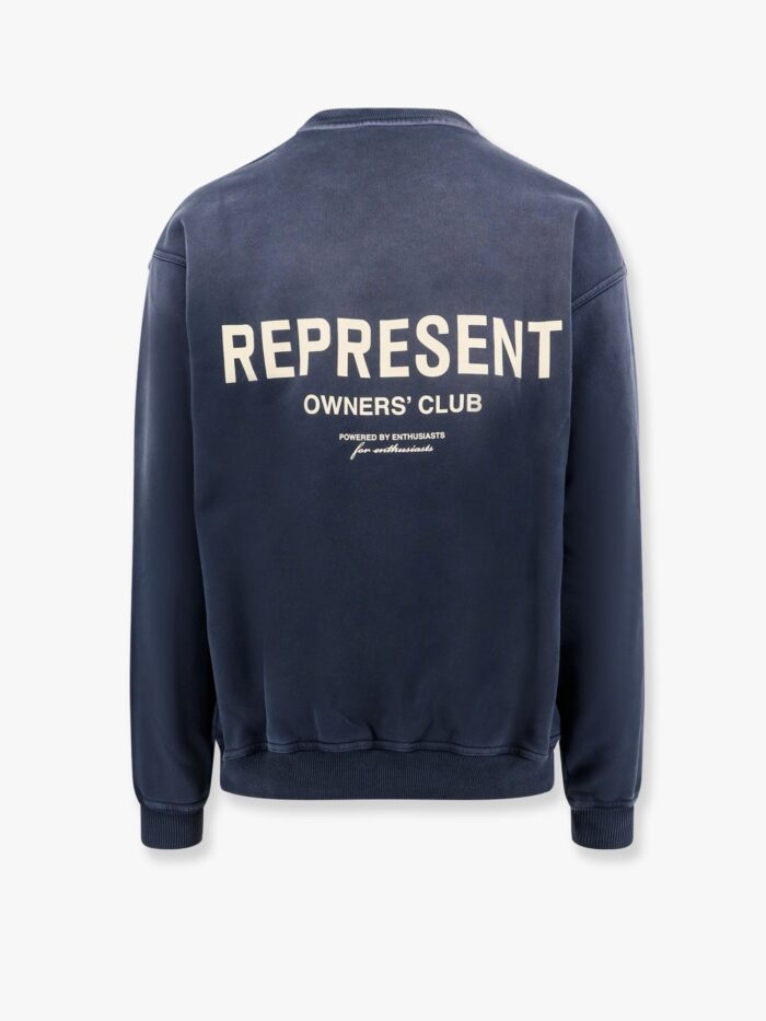 Represent Owners Club Cotton Sweatshirt With Frontal Logo Print