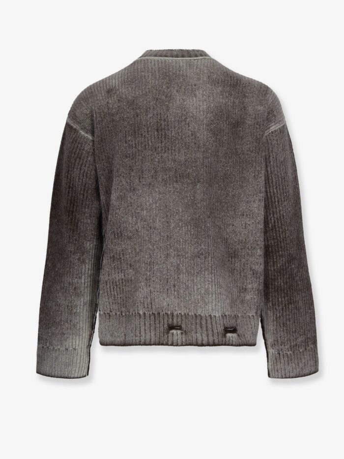 Represent Reversible Wool Sweater With Destroyed Effect