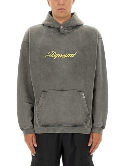 Represent SCRIPT LOGO SWEATSHIRT