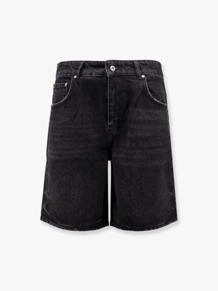 Represent Tailored Stone-washed Denim Bermuda Shorts