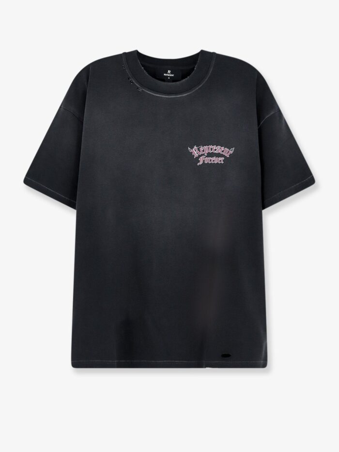represent used effect cotton t shirt Represent Used-effect Cotton T-shirt