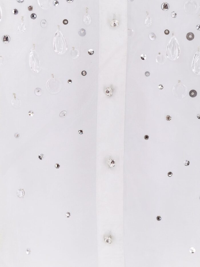 RETROFETE Eugenia Shirt With All-over Rhinestone Details