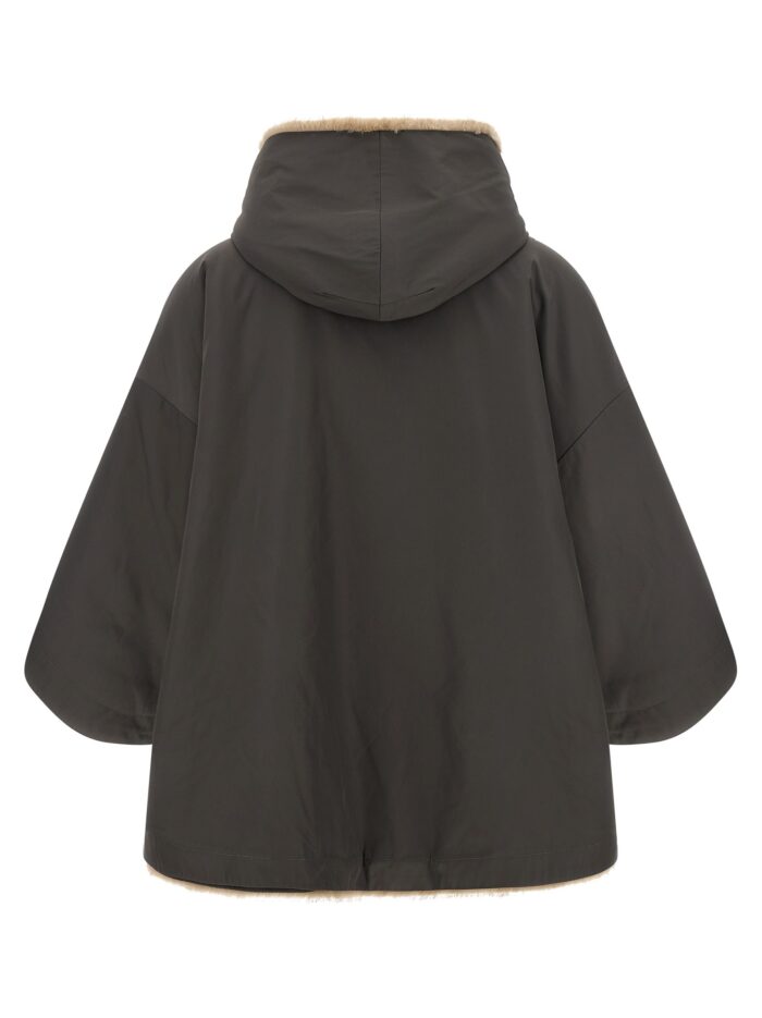 LOU ANDREA Reversible Cape With Hood