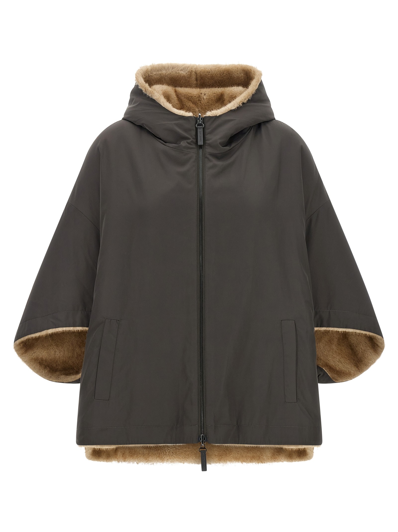 LOU ANDREA Reversible Cape With Hood
