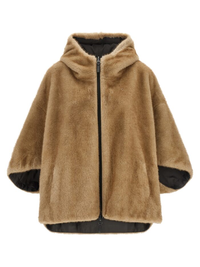 LOU ANDREA Reversible Cape With Hood