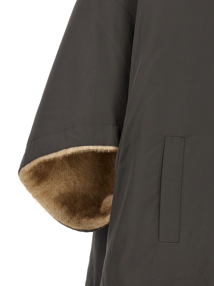 LOU ANDREA Reversible Cape With Hood