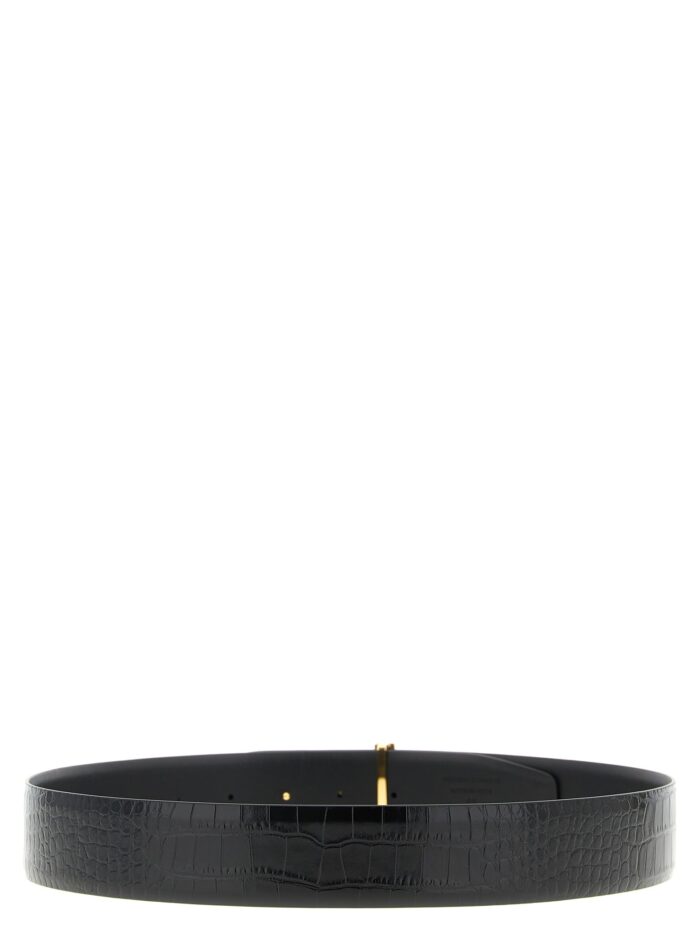 TOM FORD Reversible Crocodile Belt