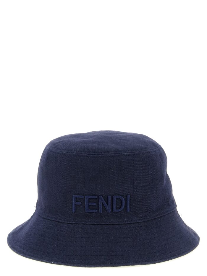 fendi reversible denim bucket hat Fendi Reversible Denim Bucket Hat