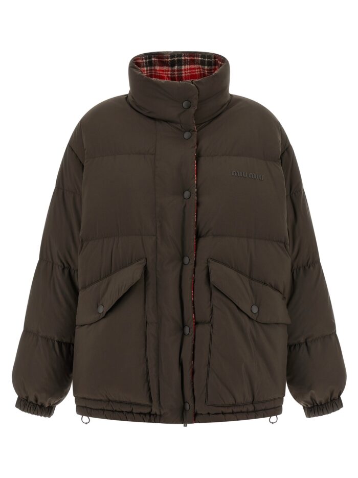 Miu Miu Reversible Front Logo Down Jacket