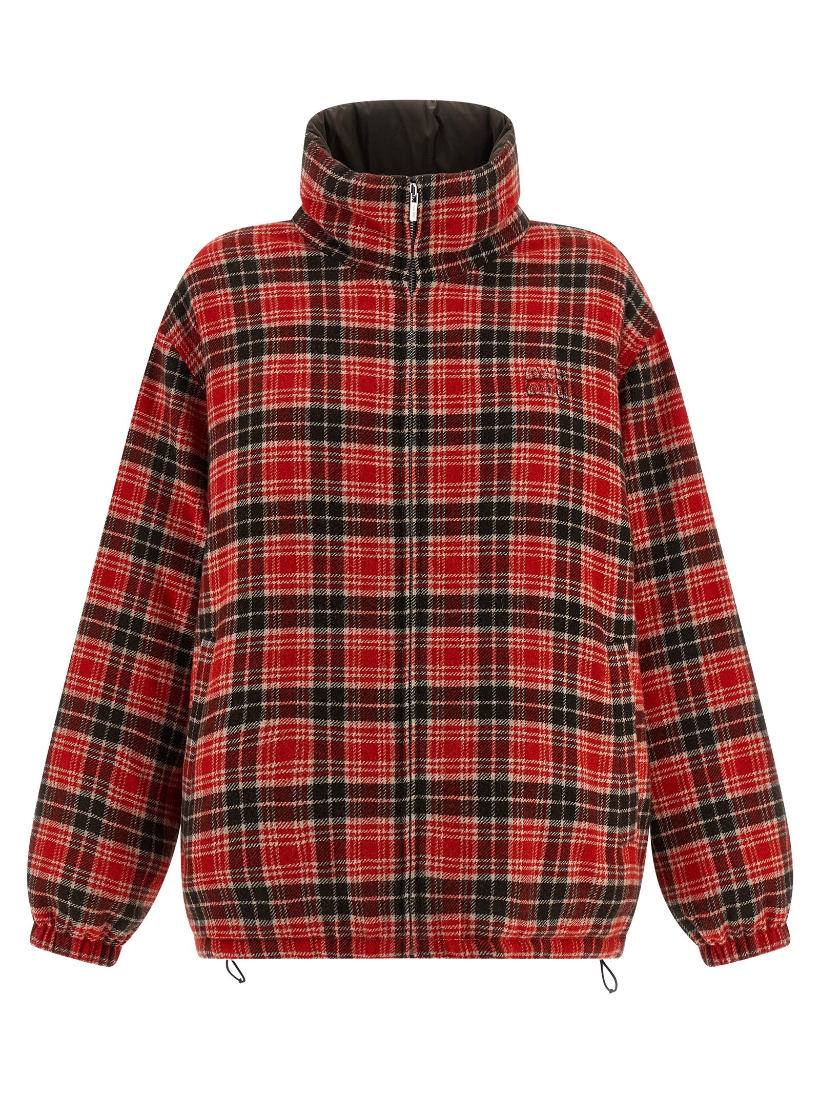 Miu Miu Reversible Front Logo Down Jacket