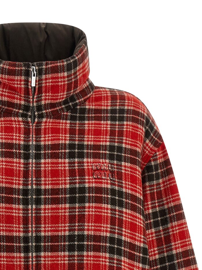 Miu Miu Reversible Front Logo Down Jacket