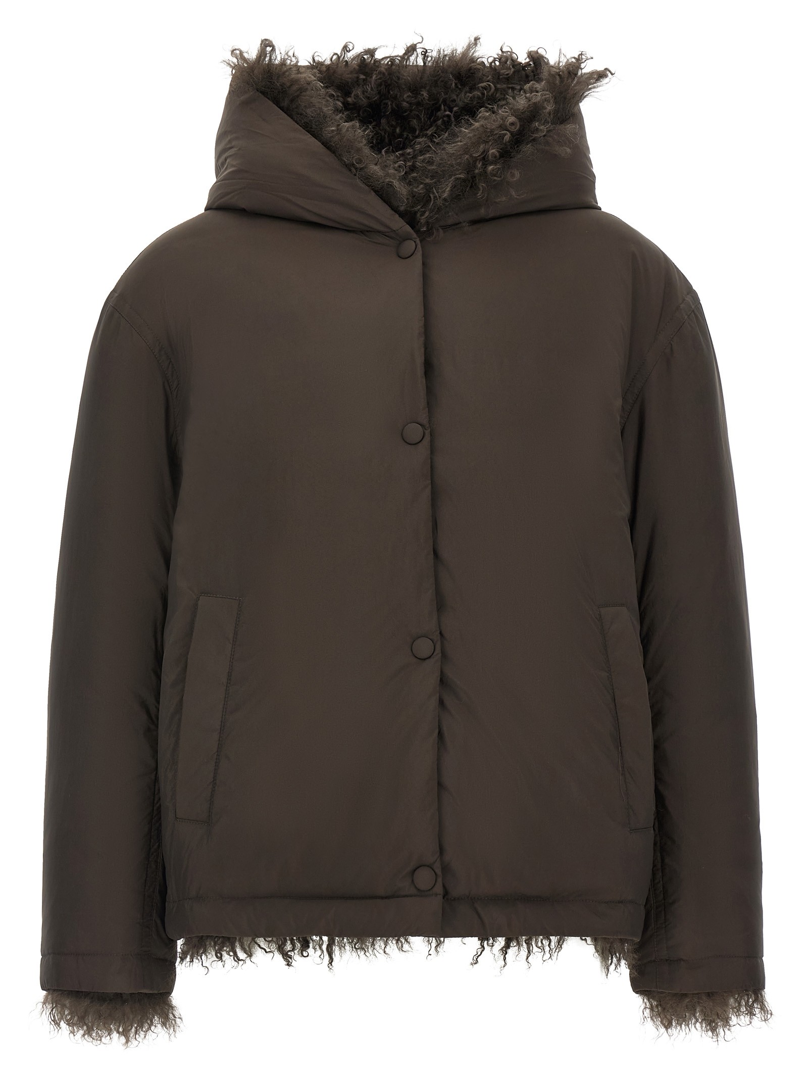 ARMY YVES SALOMON Reversible Fur Down Jacket