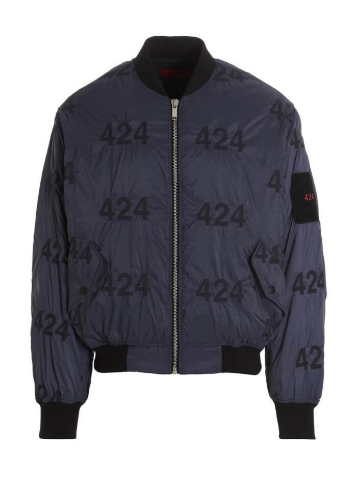 424 reversible logo bomber jacket. 424 Reversible Logo Bomber Jacket.