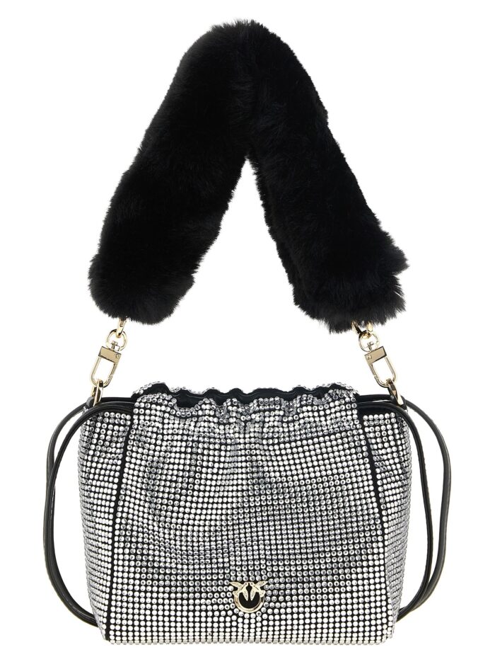 pinko rhinestone bucket bag Pinko Rhinestone Bucket Bag