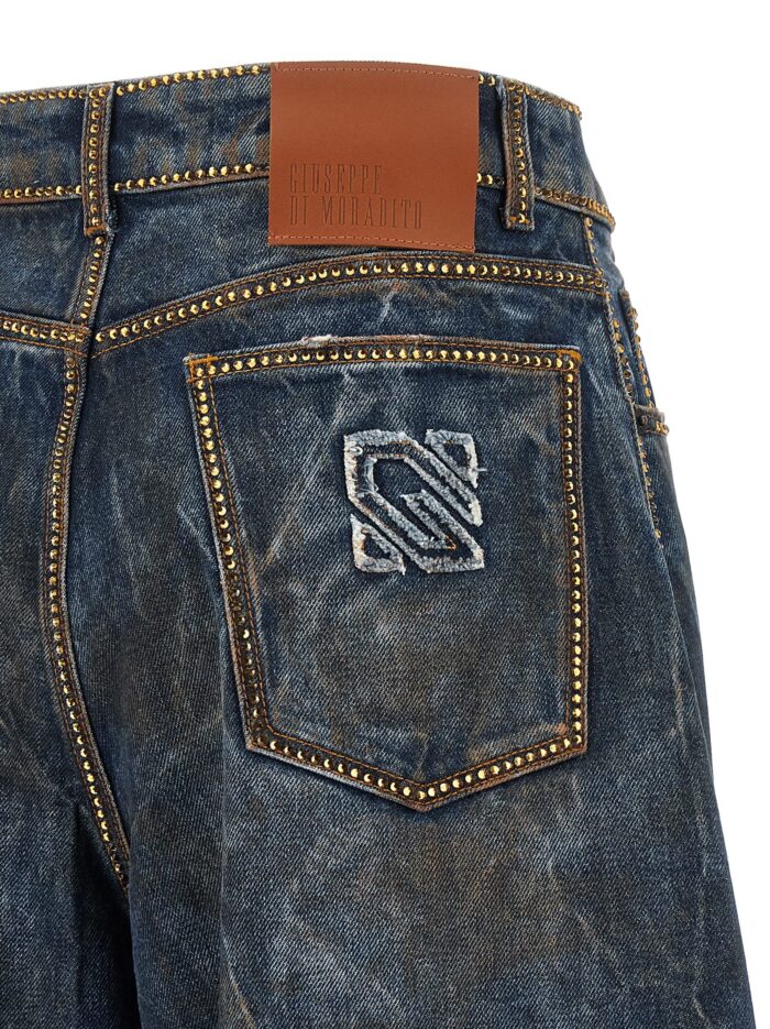 GIUSEPPE DI MORABITO Rhinestone Jeans