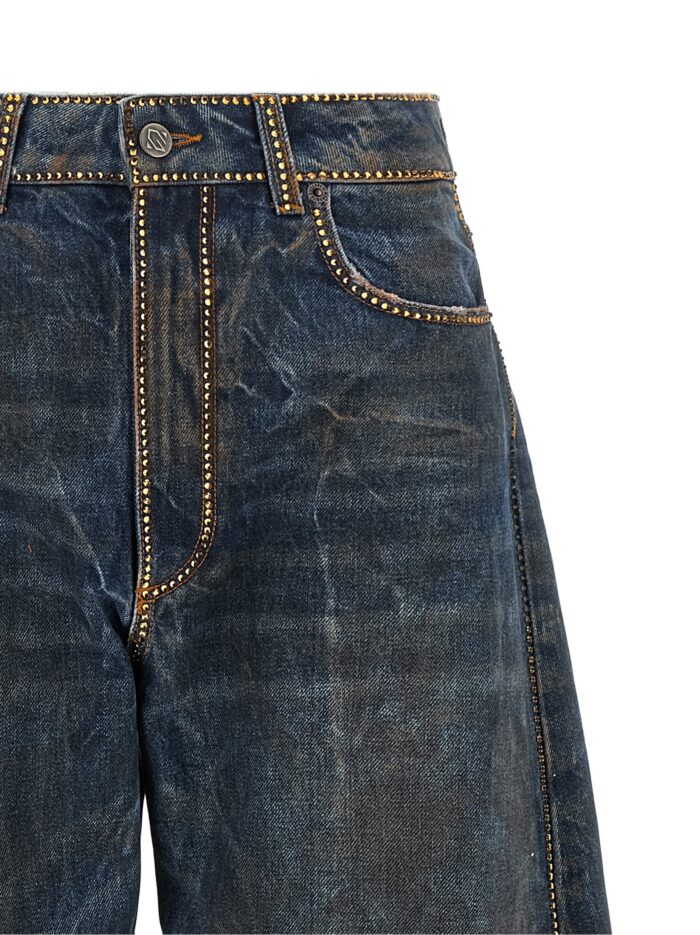 GIUSEPPE DI MORABITO Rhinestone Jeans