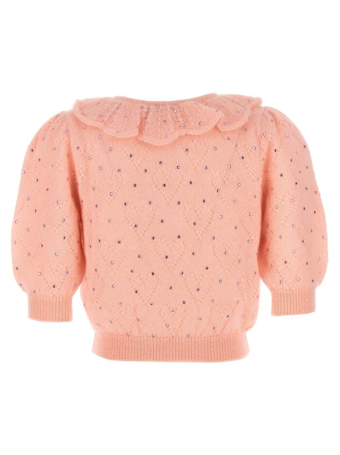 ALESSANDRA RICH Rhinestone Sweater