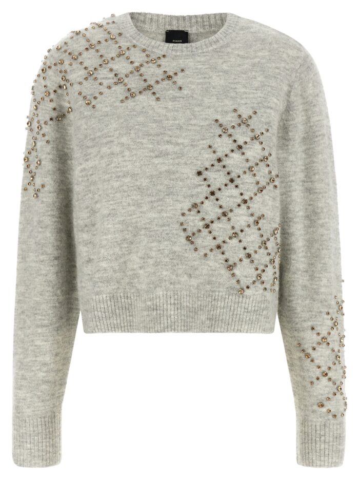 pinko rhinestone sweater Pinko Rhinestone Sweater