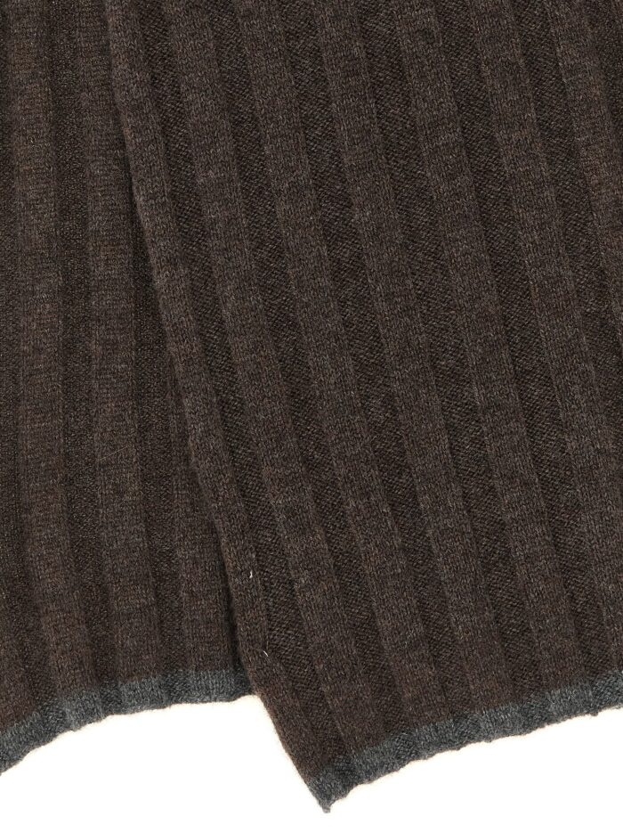 Brunello Cucinelli Ribbed Cashmere Knit Scarf