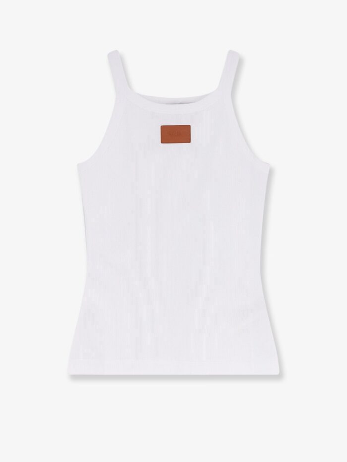 fendi ribbed cotton tank top Fendi Ribbed Cotton Tank Top