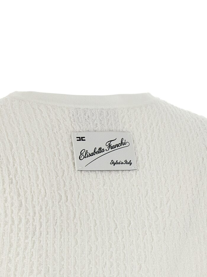 Elisabetta Franchi Ribbed Crop Top