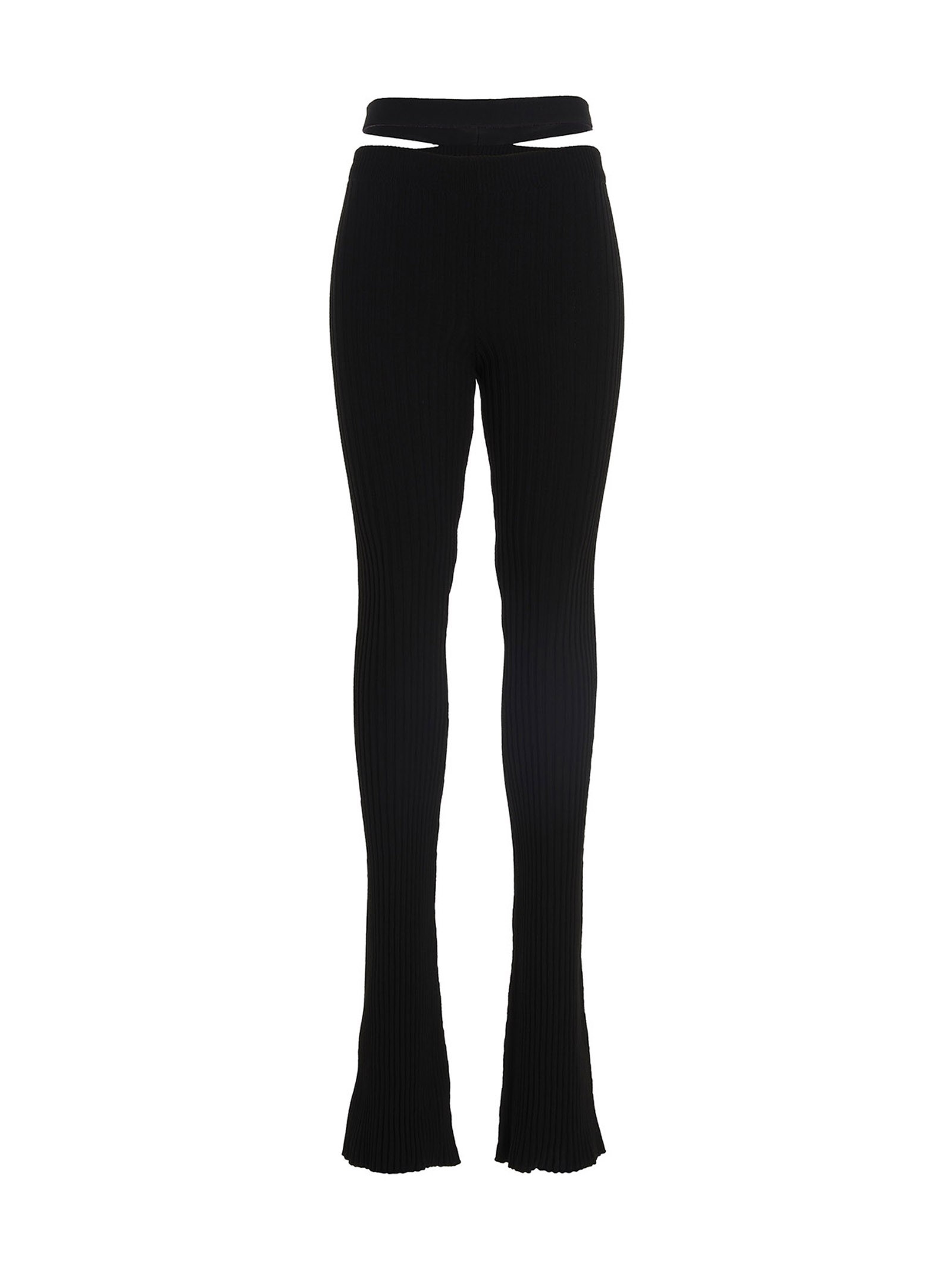 ANDREADAMO Ribbed Flared Trousers