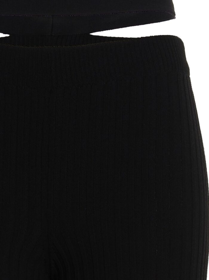 ANDREADAMO Ribbed Flared Trousers