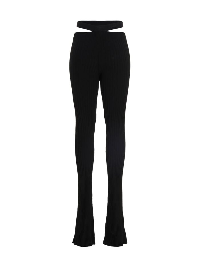 ANDREADAMO Ribbed Flared Trousers
