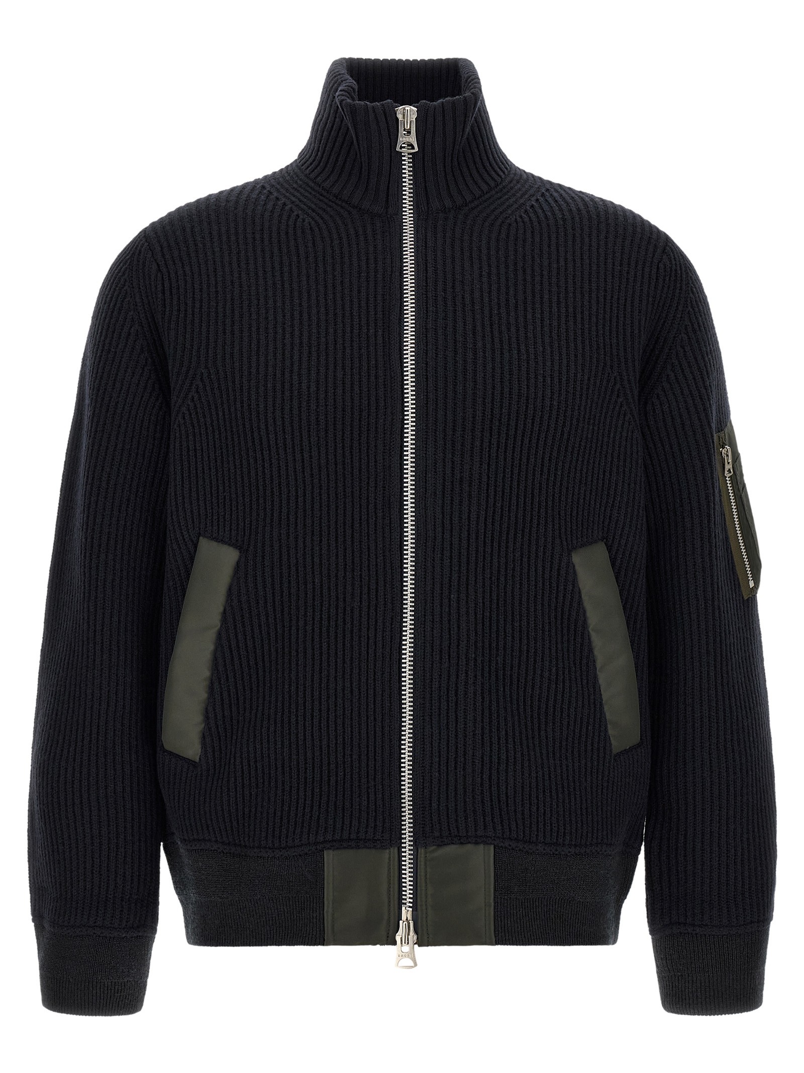 SACAI Ribbed Knit Blouson