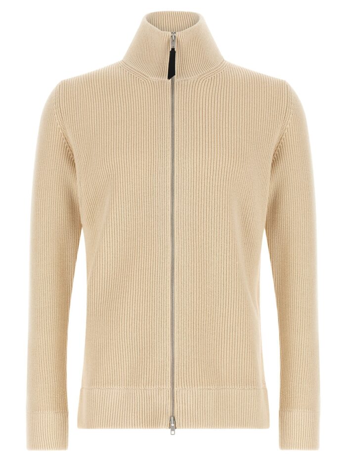 maison margiela ribbed knit cardigan Maison Margiela Ribbed Knit Cardigan