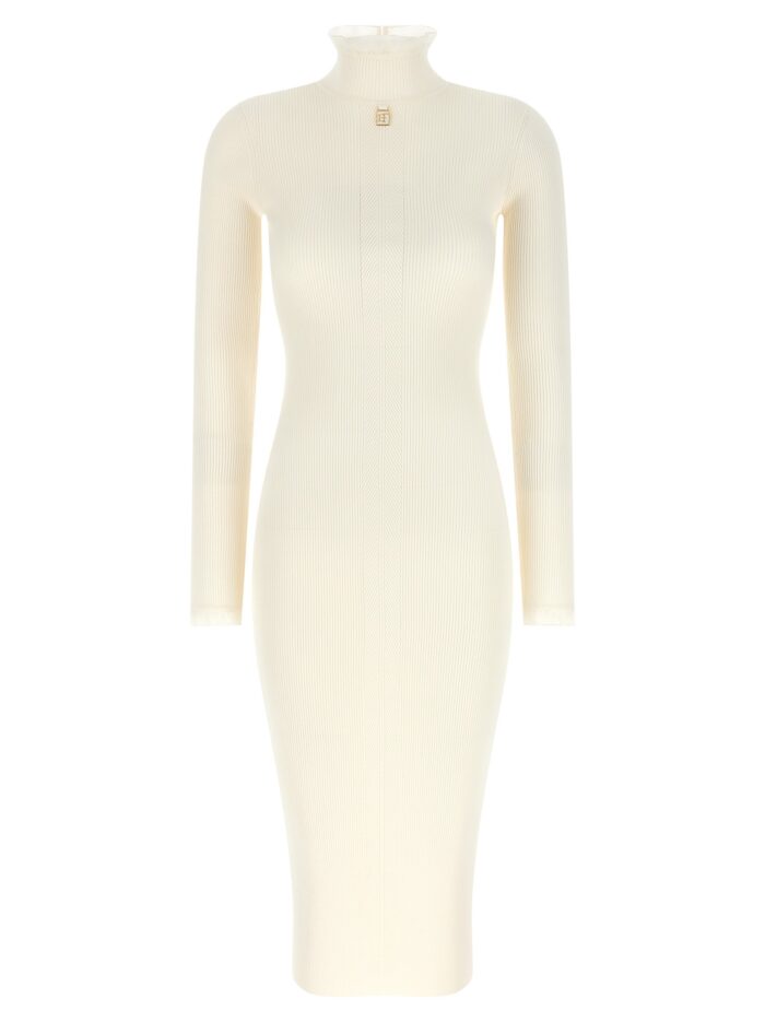elisabetta franchi ribbed knit dress Elisabetta Franchi Ribbed Knit Dress
