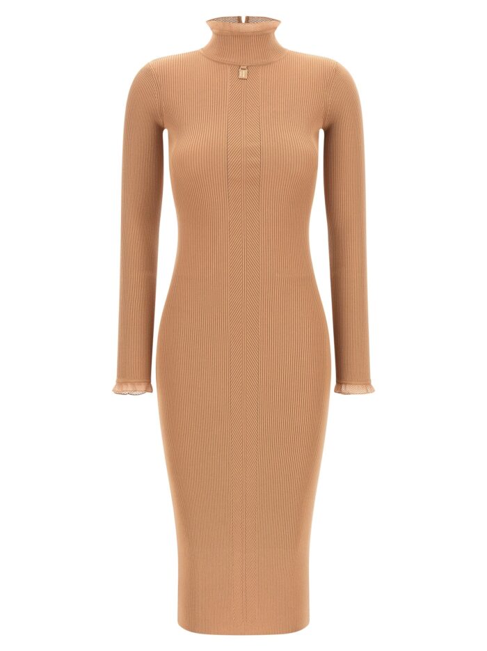 elisabetta franchi ribbed knit dress Elisabetta Franchi Ribbed Knit Dress