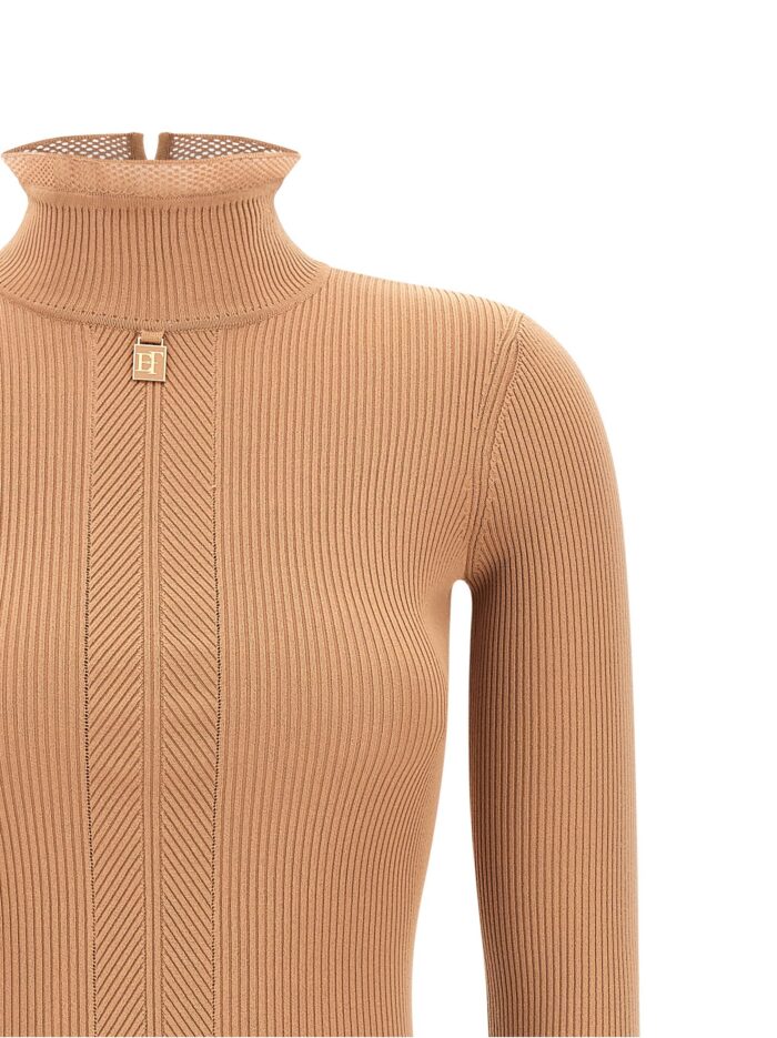 Elisabetta Franchi Ribbed Knit Dress