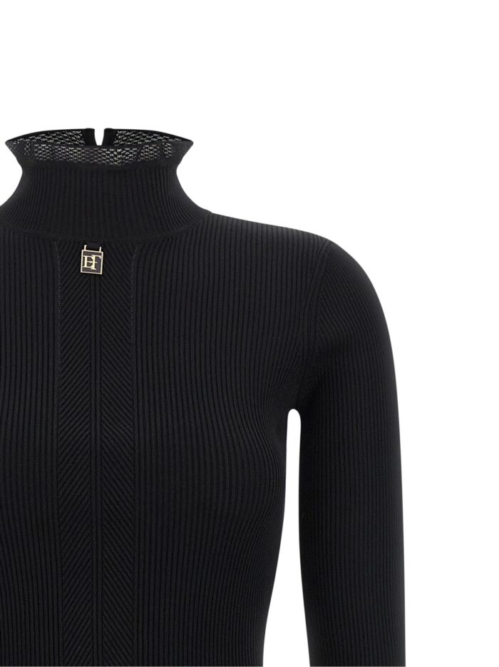 Elisabetta Franchi Ribbed Knit Dress