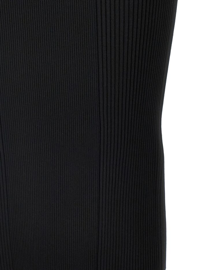 MCQUEEN Ribbed Knit Dress