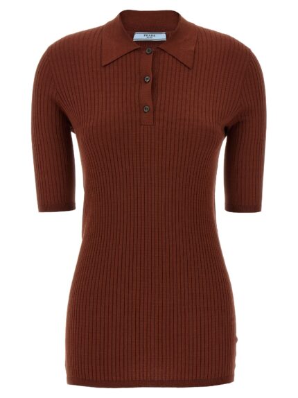 PRADA Ribbed Polo Shirt