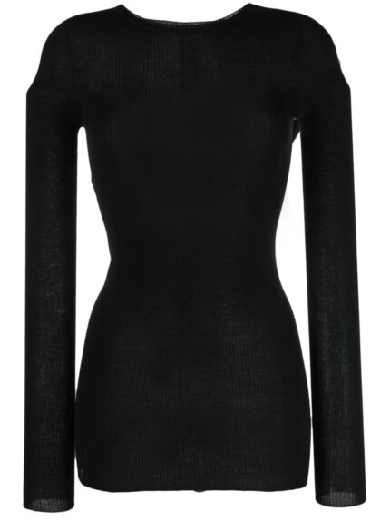 Ribbed Round Neck