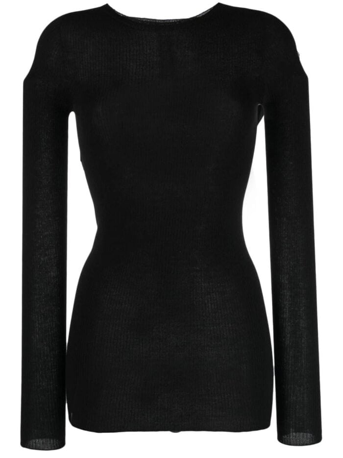 Ribbed Round Neck