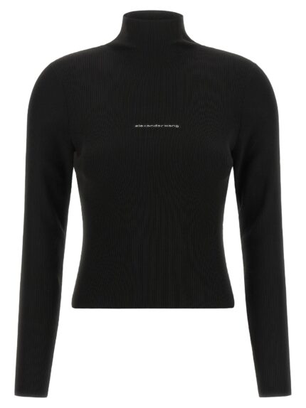 Alexander Wang Ribbed Sweater With Logo