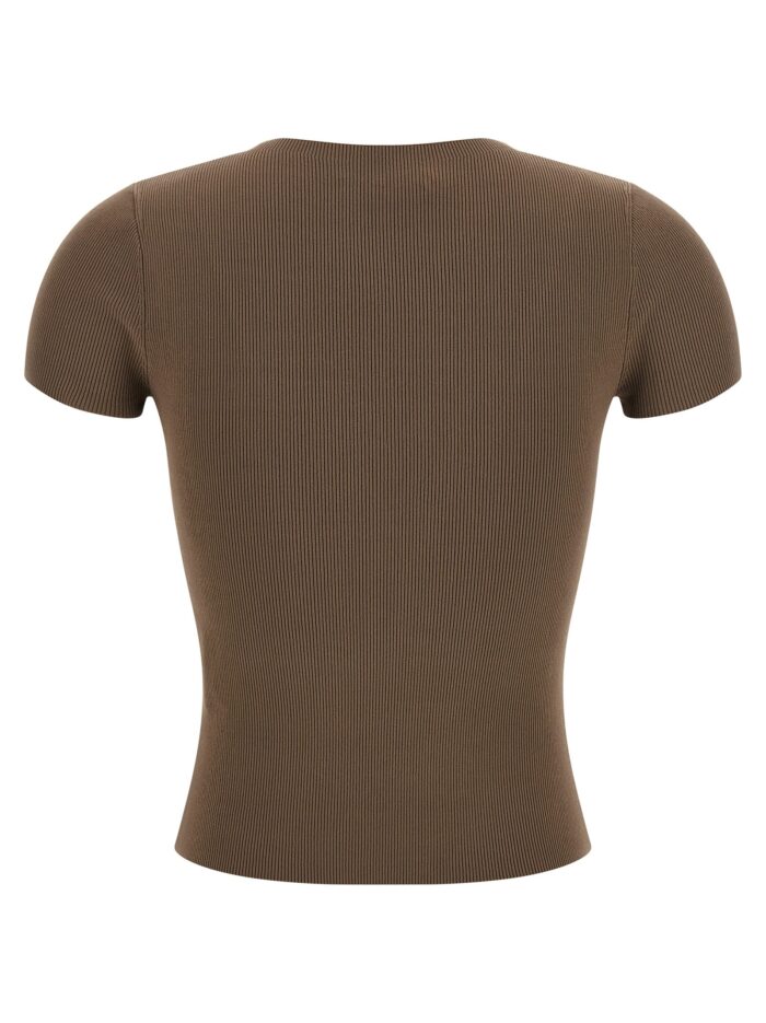 Alexander Wang Ribbed T-shirt With Logo