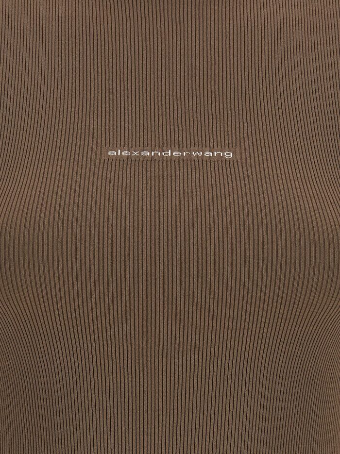 Alexander Wang Ribbed T-shirt With Logo