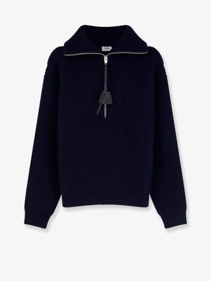 celine ribbed wool and cashmere sweater Celine Ribbed Wool And Cashmere Sweater