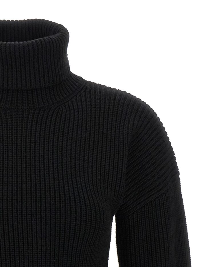 TOTEME Ribbed Wool Turtleneck Sweater