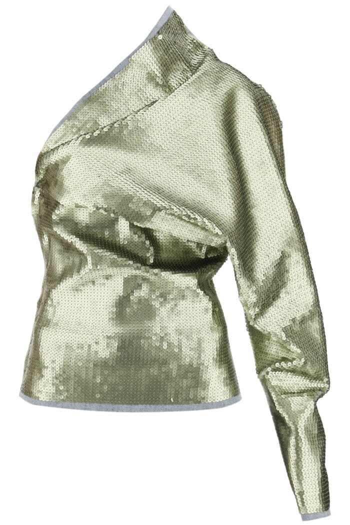 Rick Owens Sequined One-shoulder Top